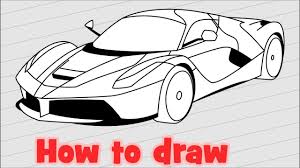 Hello,here is a video of #drawing side view of #ferrari berlinetta f12. Super Car How To Draw A Ferrari Step By Step Youtube