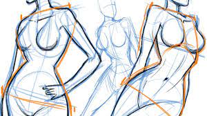 Vector illustration of beauty floral woman. How To Draw The Female Body Youtube
