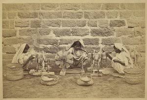 Women Grinding at the Mill, Palestine