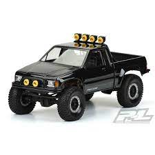 Alloy chassis mounted servo with panhard link for rc crawler scx10 black/silver. Proline 1985 Toyota Hilux Sr5 Karo Klar Cab Bed Scx10 Trail Honch 59 39