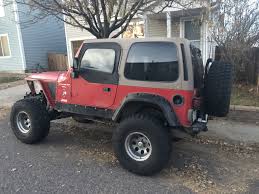 I personally prefer red vehicles to have black interior but, man the tj looks perfect with tan or spice interior. Post Up Your Red Tjs Ljs With Tan Camel Interiors Jeep Wrangler Tj Forum