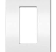 radiant® 1-Gang Screwless Wall Plate, White