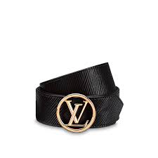 lv circle 35mm reversible epi leather in womens accessories