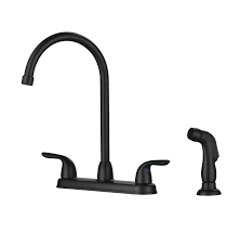 Check spelling or type a new query. Logmey Kitchen Sink Faucet With Side Sprayer High Arch Two Handles Black Kitchen Faucet Wayfair