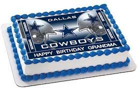 Dallas Cowboys Nr2 Edible Cake Topper Or Cupcake Topper Decor In 2021 Cowboy Birthday Cakes Dallas Cowboys Birthday Cake Dallas Cowboys Birthday