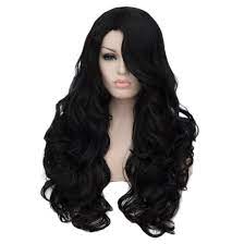 Scary Halloween Costumes Antural Black Women Long Curly Wavy Hair Wigs Full Synthetic Wig Cosplay Party Diyhallowe Wig Hairstyles Wavy Curly Hair Wavy Hair