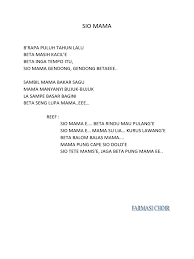 Lirik & chord lagu ambon sio kanapa #5. Chord Gitar Sio Mama