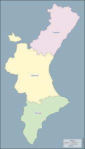 De meeste provincies hebben dezelfde naam als hun hoofdstad. Spanje Met Deelstaten En Provincies In Kaart Gebracht