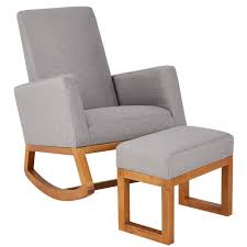 They're often used to help babies sleep faster, and even some adults find it easier to doze off while rocking than when sitting or lying down in a stationary position. Yoleny Rocking Chair Mid Century Accent Chair Glider Rocker With Ottoman Seat Wood Base High Back Linen Armchair Gray Buy Online In Grenada At Grenada Desertcart Com Productid 206780678