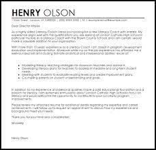 Literacy Coach Cover Letter Sample Cover Letter Templates Examples