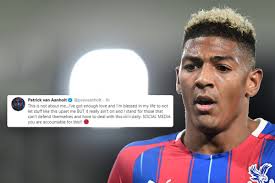 Manchester united 1, crystal palace 2. Patrick Van Aanholt Calls Out Vile Racist Abuse On Social Media As Crystal Palace Star Calls For Companies To Crack Down