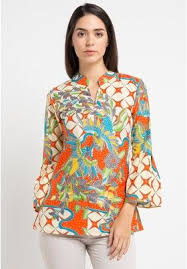Batik Putra Bengawan Orange Blus Kp Gresia Kw Or Pb B333faac3399abgs 1 Desain Blus Model Pakaian Model Pakaian Wanita