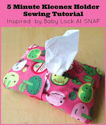 5 Minute Kleenex Holder Sewing Project Perfect for Stocking Stuffers & Fall  Colds