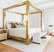 Maison leather canopy bed with footboard. The Best Glam Canopy Bed Frames Red Soles And Red Wine
