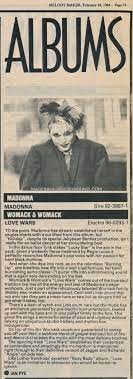 Melody Maker reviews Madonna's debut album (1984) - Madonnaunderground