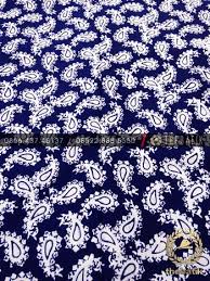 Jual Kain Batik Bahan Baju 2 Meteran Paisley Keongan Biru Dongker Thebatik Co Id Biru Dongker Paisley Surface Design