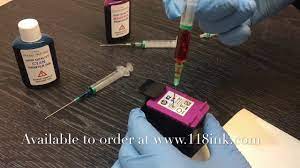 Open the printer`s cover , refill the. How To Refill A Hp Colour Ink Cartridge Hp 62 302 Hp62 Hp302 61 62xl 65 63 680 304 304xl 303 303xl Youtube