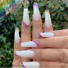 Acrylics can enhance your nail designs. 50 Stunning And Gorgeous Summer Coffin Acrylic Nail Designs For Your Inspiration Cute Hostess For Modern Women