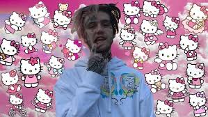 Follow the vibe and change your wallpaper every day! Lil Peep X Hello Kitty Hello Kitty Wallpaper Hello Kitty Hello Kitty Aesthetic