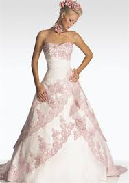White Wedding Dresses With Pink Accents Perfect Romantic Bridal White Wedding Dresses Pink Camo Wedding Dress Camo Wedding Dresses Pink Wedding Gowns