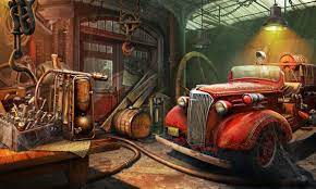 Http Digital Art Gallery Com Oid 101 1200x720 17595 Garage Fire Station 2d Illustration Game Art Location Picture Digital Art Gallery Garage Art Fire Station