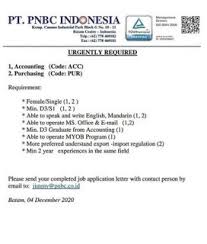 Willing to be base on batam. Lowongan Kerja Batam Terbaru Hari Ini 2020 Lowongan Kerja Batam Pt Pnbc Indonesia 7 12 2020 Kerja
