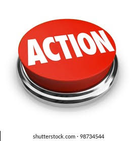 Red Button Word Action On Representing Stock Illustration 98734544 |  Shutterstock