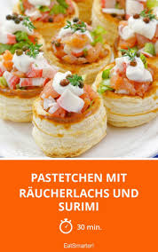 Pastetchen Mit Raucherlachs Und Surimi Rezept Pastete Geraucherter Lachs Fingerfood