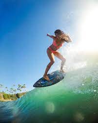 Skimboard Girl Walulife Skimboard Surfer Surfing