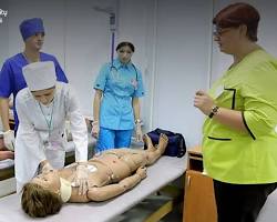 medical students in Russia universities labs and clinics, généré par IA