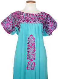 Teal San Antonino Dress Large El Interior Dresses Guatemalan Clothing Mexican Dresses