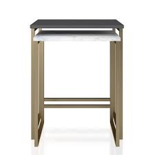 Scarlett Nesting Tables White Faux Marble Graphite Gray Cosmoliving Target Nesting Tables Faux Marble Cosmoliving By Cosmopolitan