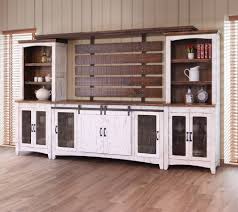 Place the wooden kitchen island on wooden flooring and take a little bit contrast color. Pueblo Modular Entertainment Wall Brown White Ifd Furniture 3 Reviews Furniture Cart