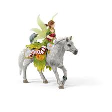 Schleich Marween In Festive Clothes Riding Schleich Pet Raccoon Prehistoric Animals