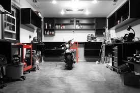 See more of motorcycle garage on facebook. Dream Motorcycle Garages Park Your Ride In Style At Night Garage Interior Garage Decor Garage Design