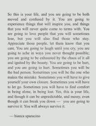 Asi Que Esta Es Tu Vida Y Te Sentiras Emocionado Y Confundido Experimentaras Cosas Que Te Inspiraran Y Words Quotes Inspirational Words Inspirational Quotes