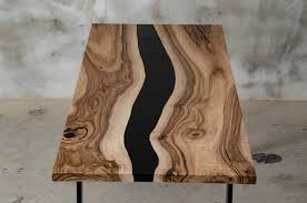 Custom Folding Live Edge Table Made Of European Walnut Wood Etsy Resin Table Live Edge Table Walnut Wood