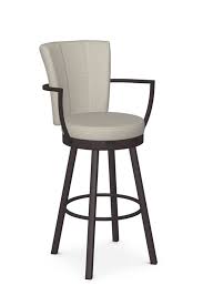 Swivel and backless stools in leather, wood and metal. Buy Amisco S Cardin Upholstered Swivel Stool W Arms Free Shipping