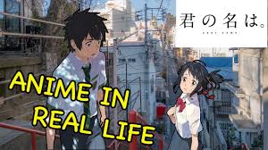 I should've known better than to watch this kind of anime at night. Your Name Kimi No Na Wa Scenes In Real Life Youtube
