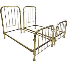 pair of brass twin beds twin bed brass bed brass bedroom