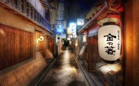 Vampire knight is a 13 episode shoujo anime about vampires, with the obvious splattering of romance featuring bishounen (beautiful boys). Japanese Cityscape Architecture Building Anime Hdr Night Lights Bamboo Clouds Street Japan City Lantern Wallpapers Hd Desktop And Mobile Backgrounds