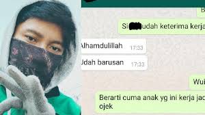 Cerita untuk geri ini bercerita tentang seorang siswa sma garuda bernama dinda dan geri. Pesan Haru Ibu Untuk Satu Satunya Anak Yang Kerja Jadi Ojol 3 Anak Lain Jadi Karyawan Kantoran Tribunnews Com Mobile