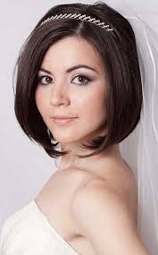 Best Cute Short Bob Hairstyles For Wedding With Tiara And Veil Bob Wedding Hairstyles Short Wedding Hair Short Hair Styles