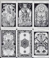 Black And White Tarot Deck Black White Tarot Tarot Art Tarot Card Art