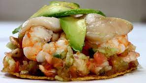 Shrimp Tostada Avocado Aguacate Pv Food Yummy Seafood Food Gastronomic