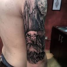Bird Of Prey Tattoo Sleeve 75 Tree Sleeve Tattoo Designs For Men Ink Ideas With Branches Half Sleeve Tattoos Drawings Forest Tattoo Sleeve Tree Sleeve Tattoo