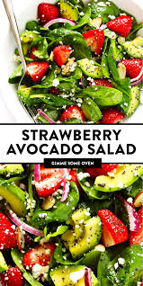 Strawberry Avocado Spinach Salad With Poppyseed Dressing Recipe Spinach Salad Recipes Spinach Salad Avocado Spinach Salad