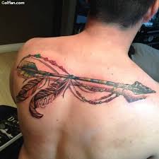 By these two tattoo styles, tribal tattoos getting much more popular among today's people. Amazing 3d Arrow Tribal Tattoo On Men Upper Back Segerios Com