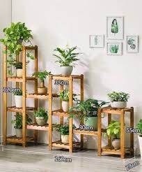 Details About Wooden Shelf Plant Stand Ladder Book Shelf Storage Elegant Multi Choice And Use Decoration Plantes Interieur Etagere Jardin Plantes De Decor De Maison