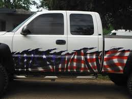 Black American Flag Decal For Truck American Flag Wave Car Truck Half Wrap Truck Graphics Truck Decals American Flag Waving